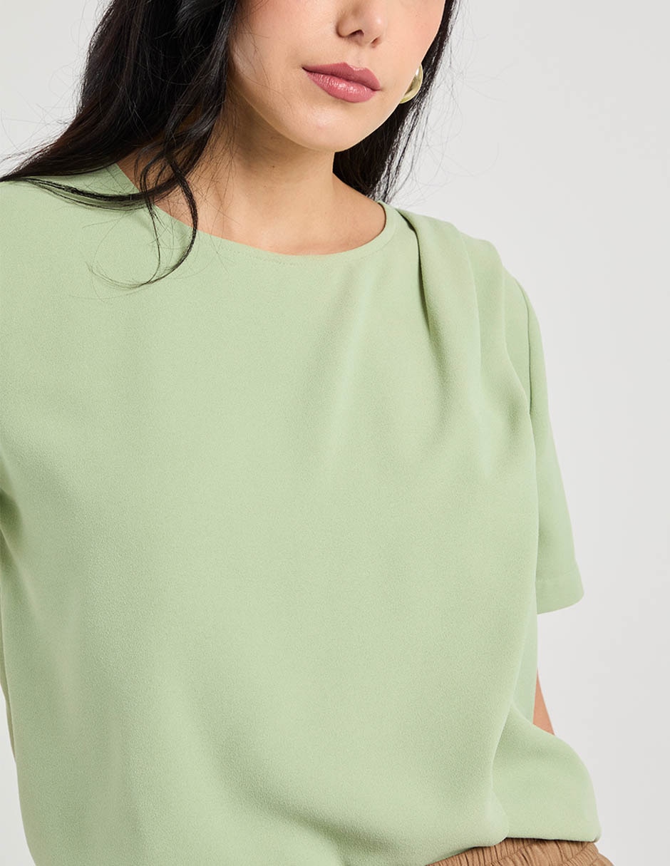 Blusa manga corta para mujer 4
