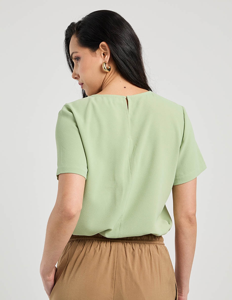 Blusa manga corta para mujer 6