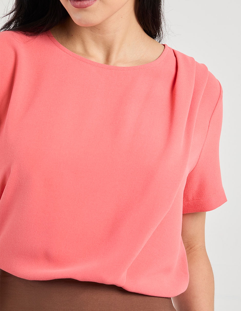 Blusa Contempo manga corta para mujer