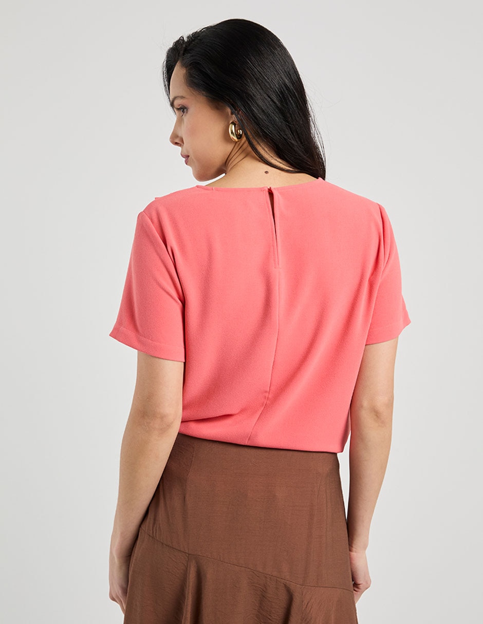 Blusa Contempo manga corta para mujer