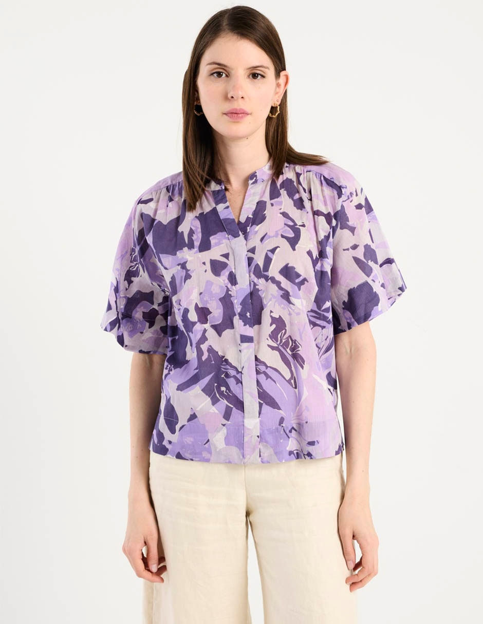 Blusa camisera manga al codo para mujer Blusa camisera manga al codo para mujer