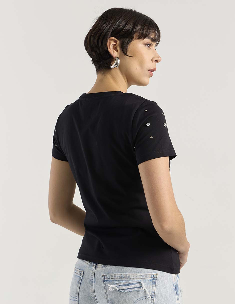 PLAYERA COM26716-06 CONTEMP, EG, NEGRO