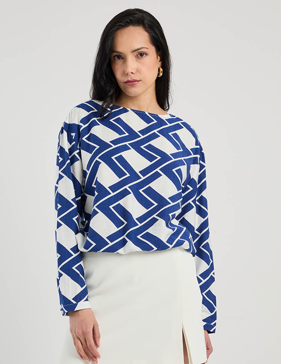 Blusa Contempo manga larga para mujer