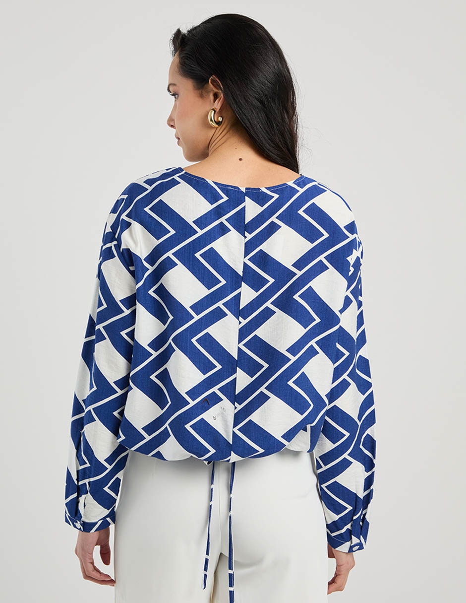 Blusa Contempo manga larga para mujer