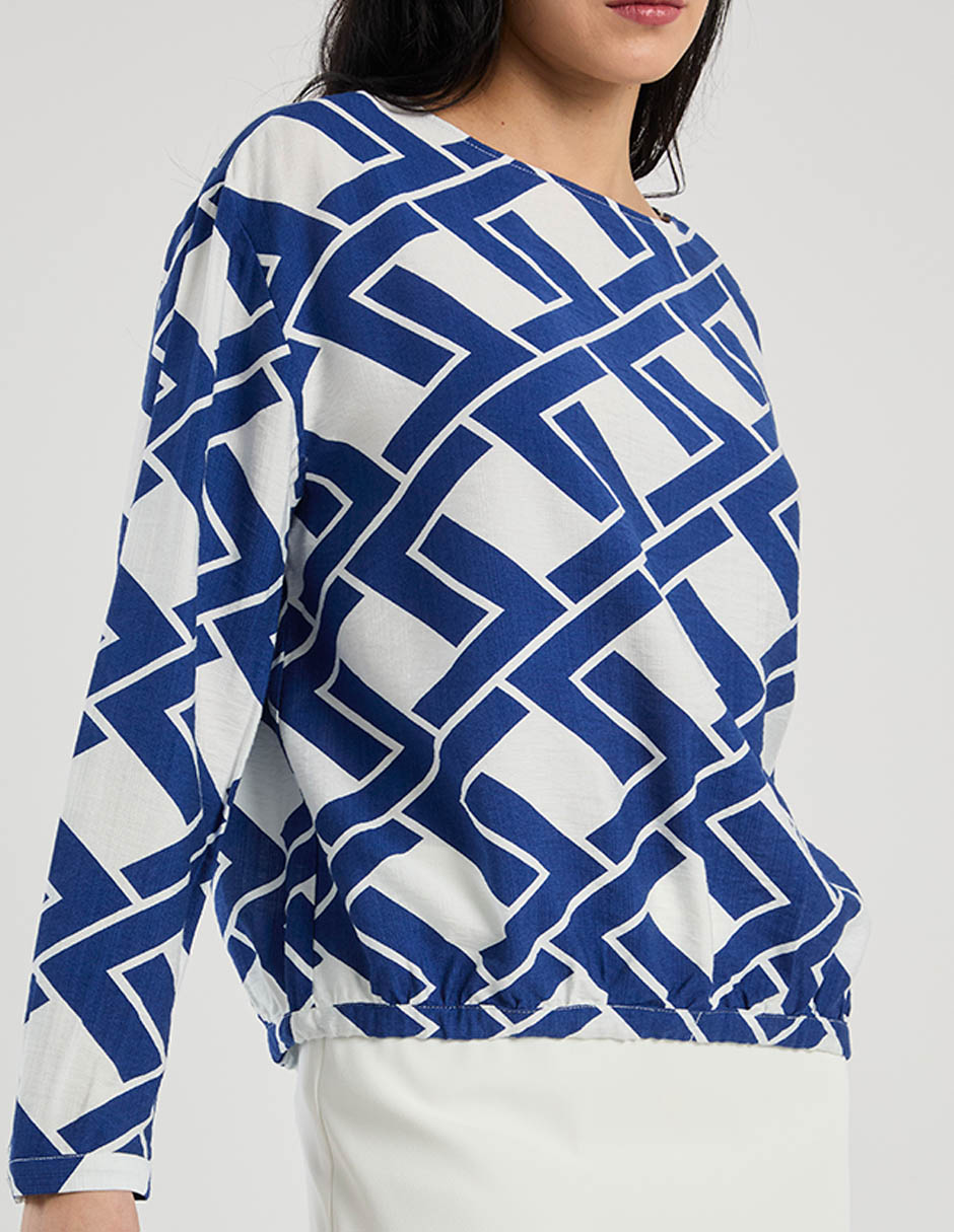 Blusa Contempo manga larga para mujer