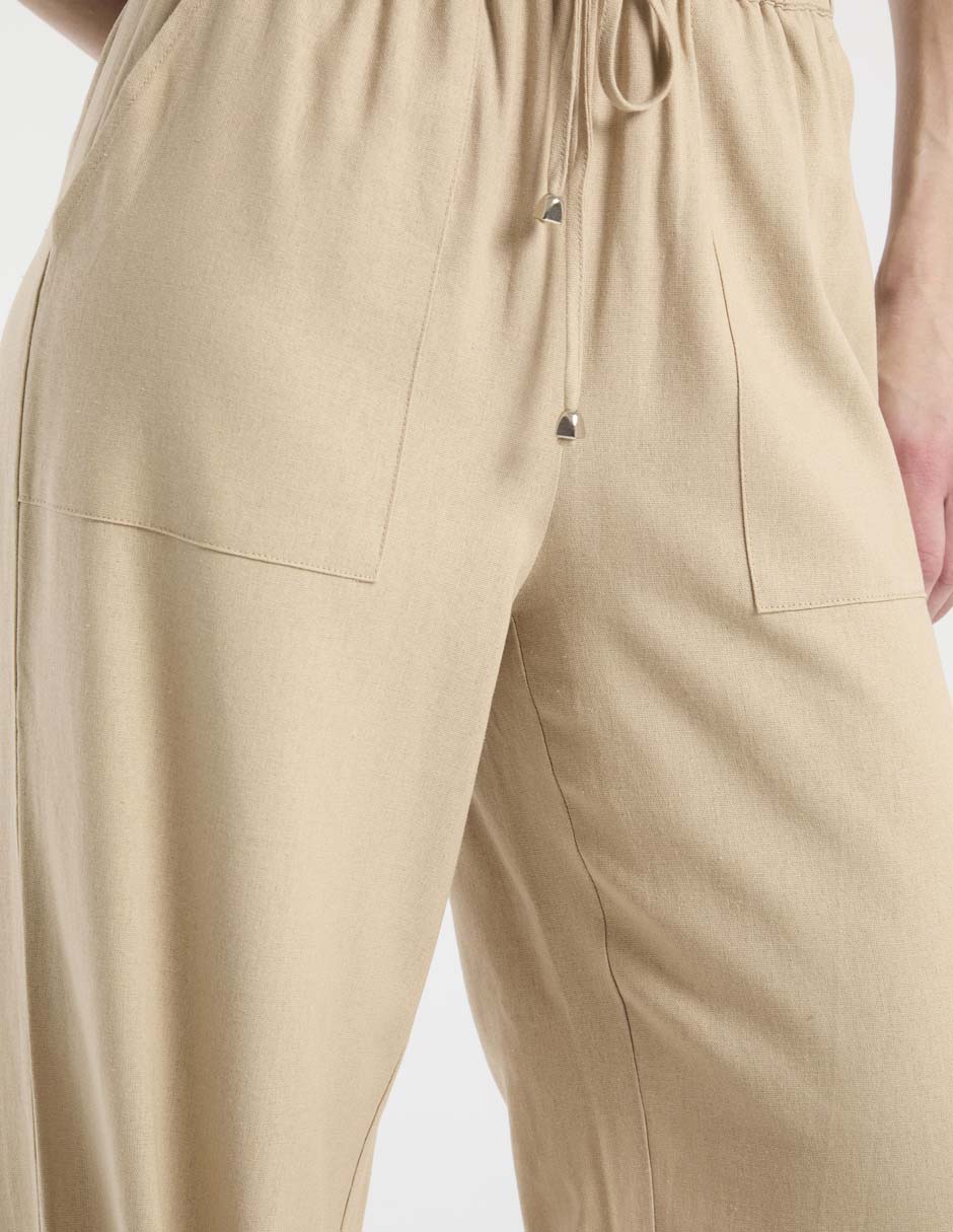 PANTALON CONTEMPO, ECH, KHAKI CLARO COM