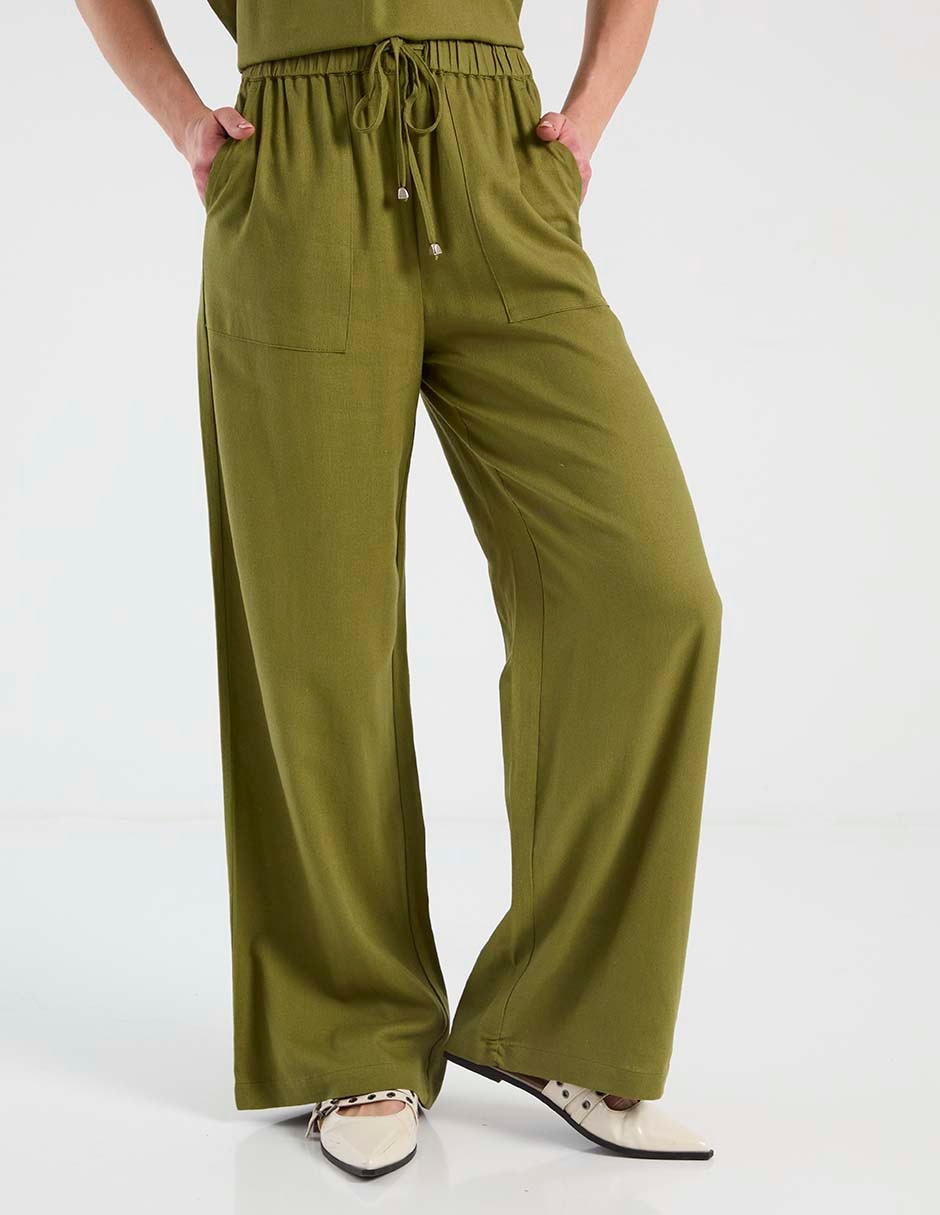 Pantalón relaxed amplio para mujer