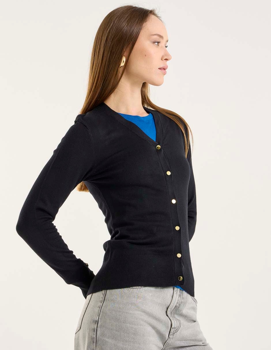 SUETER COM26075-P01 CONTEM, ECH, NEGRO