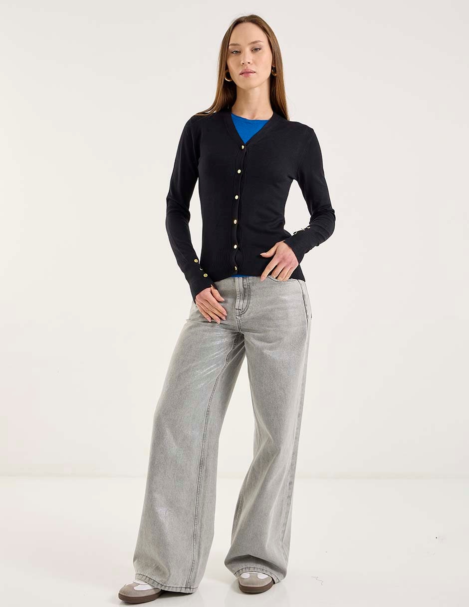 SUETER COM26075-P01 CONTEM, ECH, NEGRO