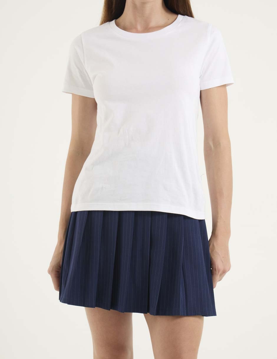 Playera manga corta cuello redondo para mujer 5