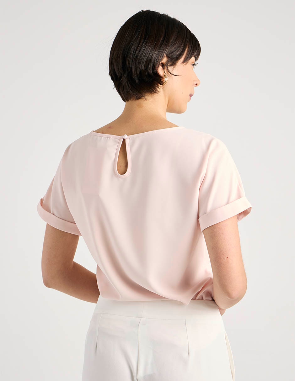 BLUSA COM26015-02 CONT, ECH, ROSEWATER