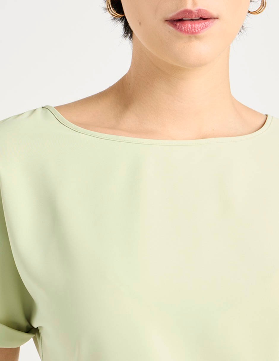 Blusa manga corta para mujer 4