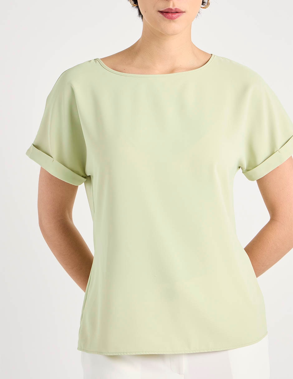 Blusa manga corta para mujer 7