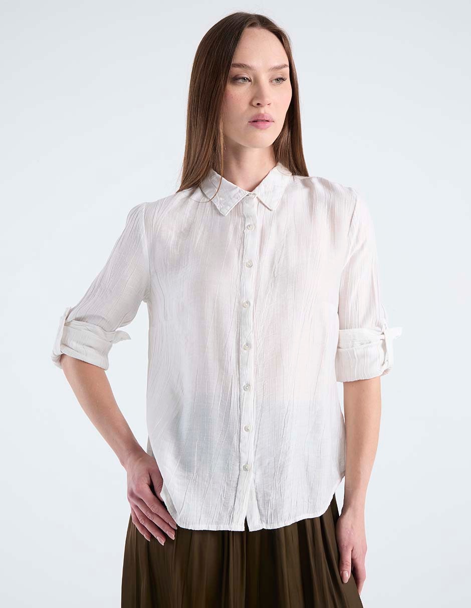 Blusa manga larga para mujer