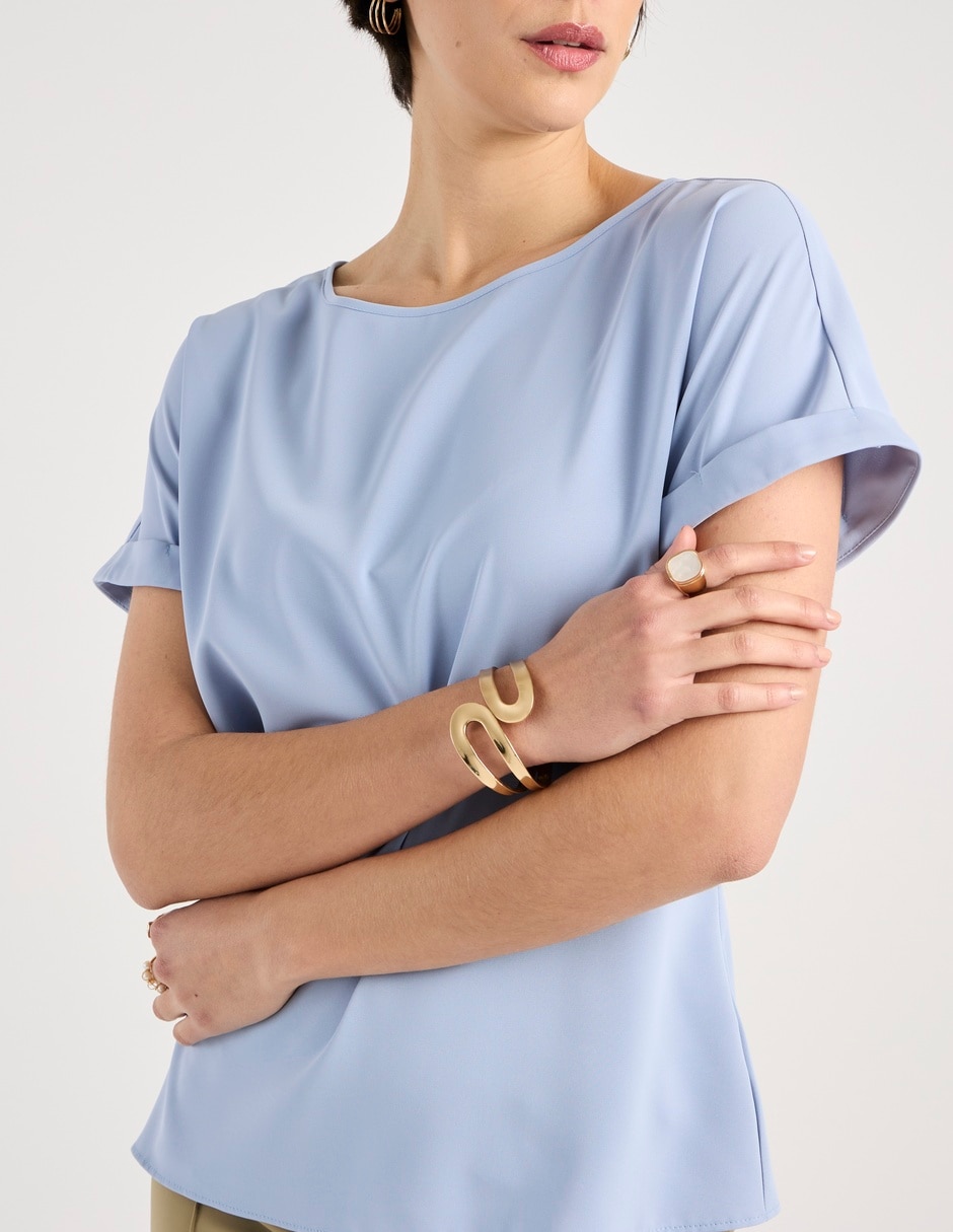 Blusa manga corta para mujer 4