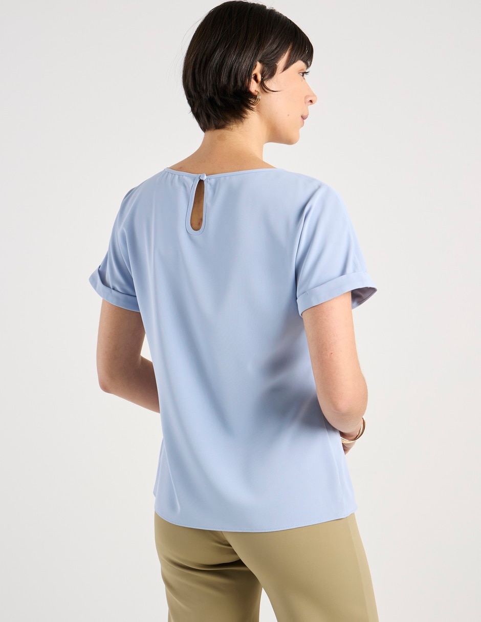 Blusa manga corta para mujer 6