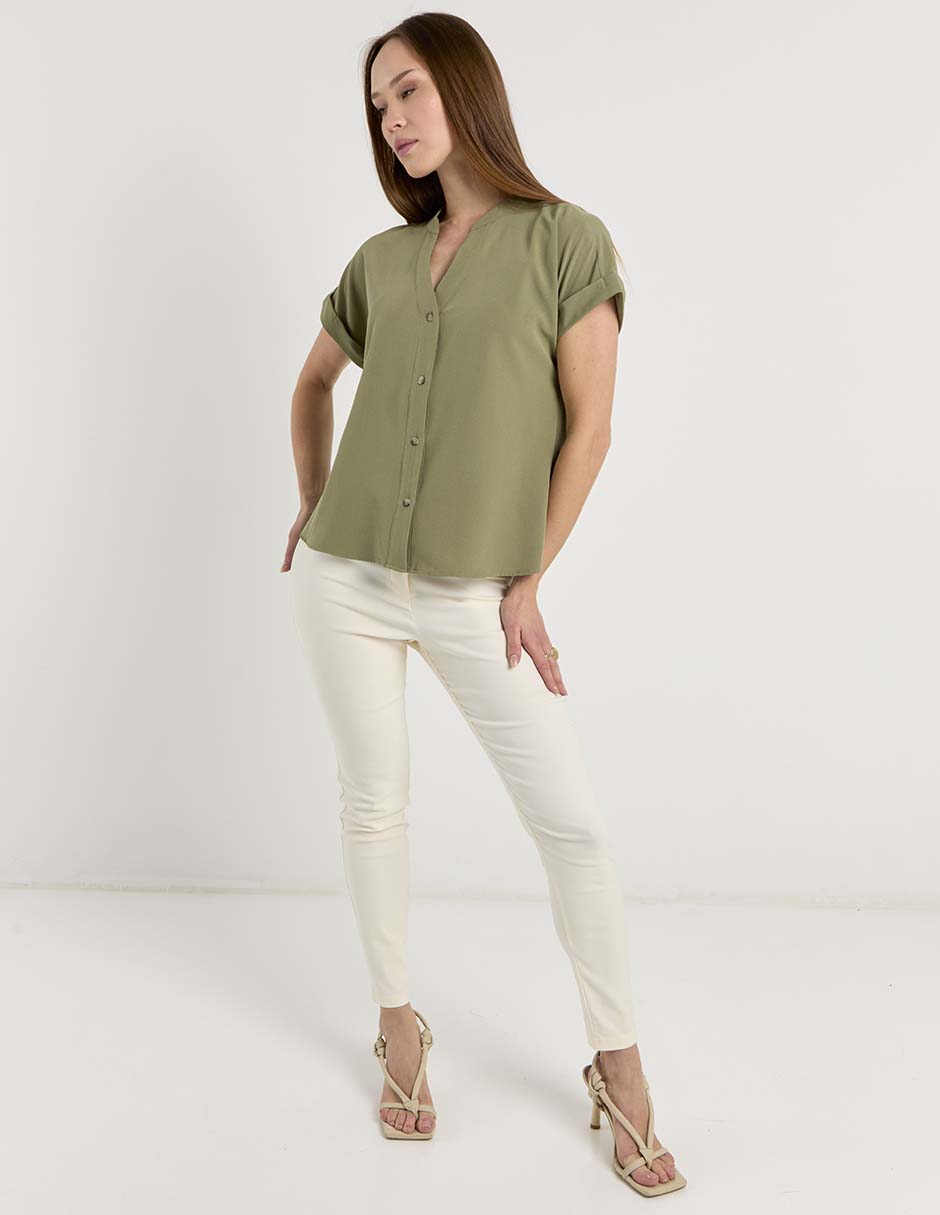Blusa manga corta para mujer 3