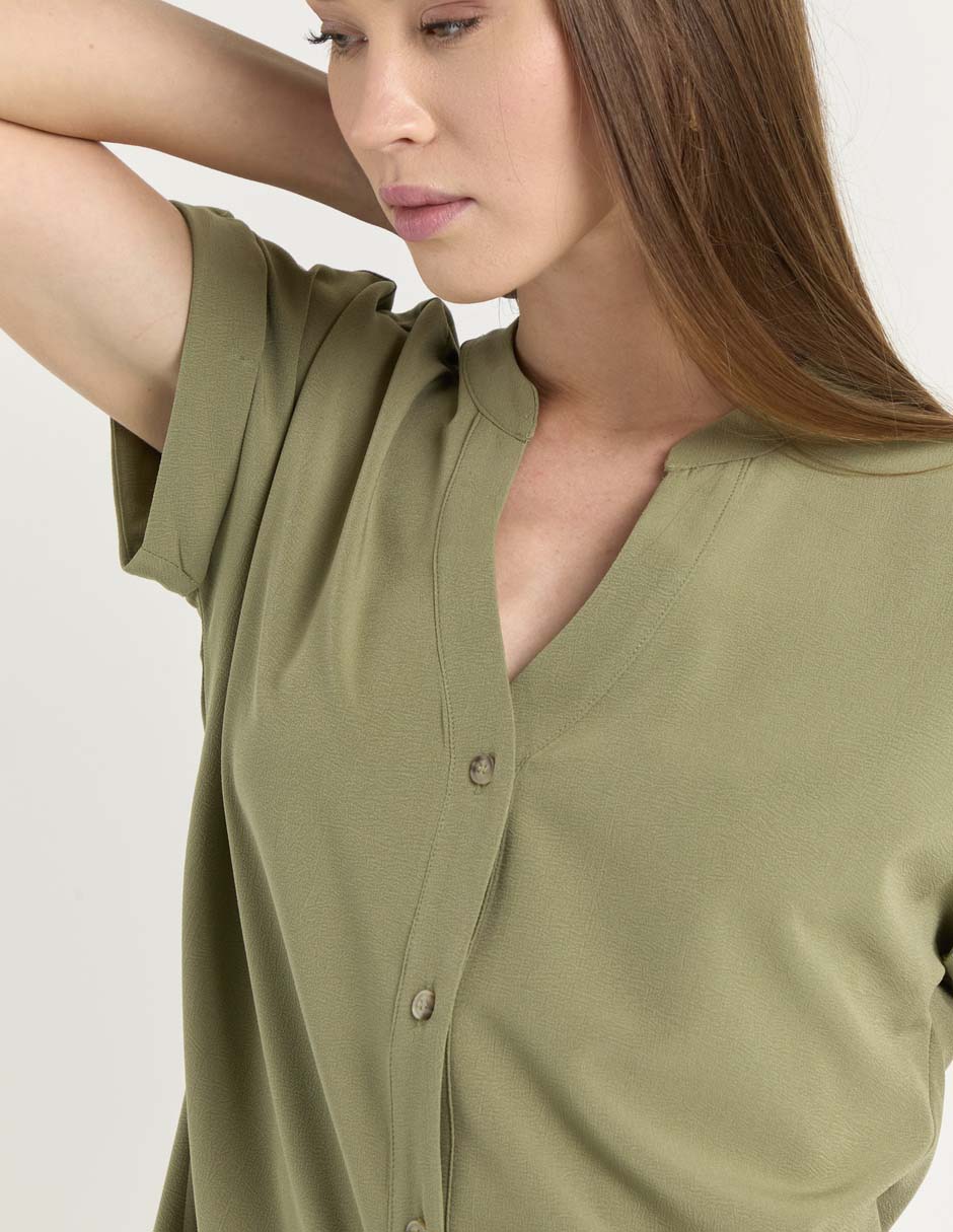 Blusa manga corta para mujer 5
