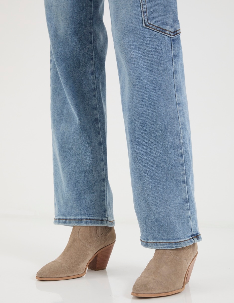 Jeans carpenter wide leg para mujer 5
