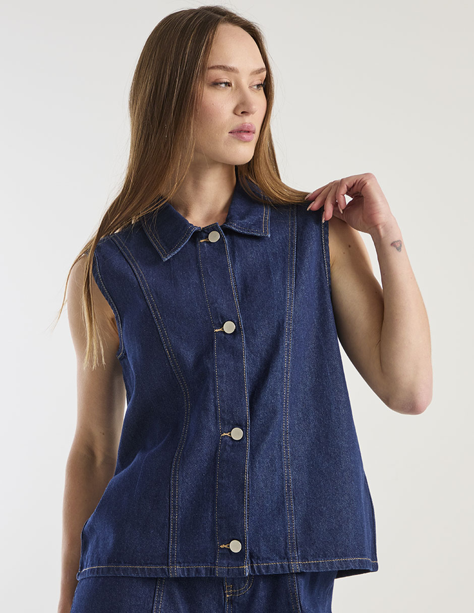 Blusa camisera para mujer