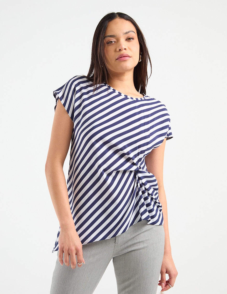 Blusa Contempo manga corta para mujer