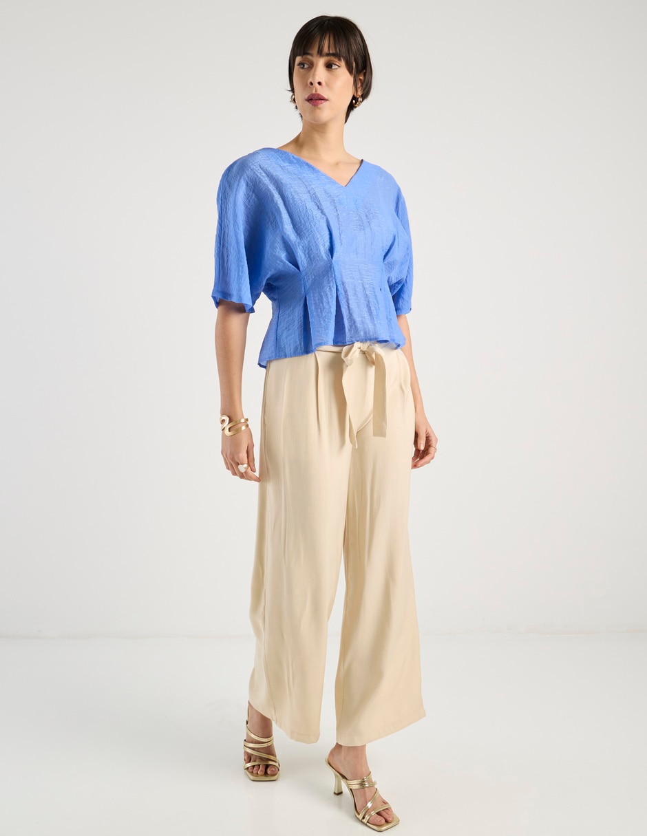 Blusa manga al codo para mujer 3