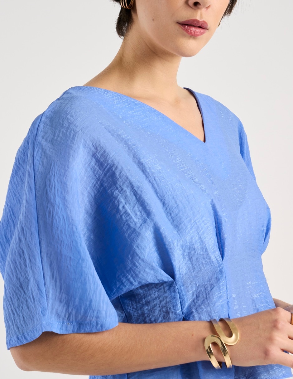 Blusa manga al codo para mujer 4