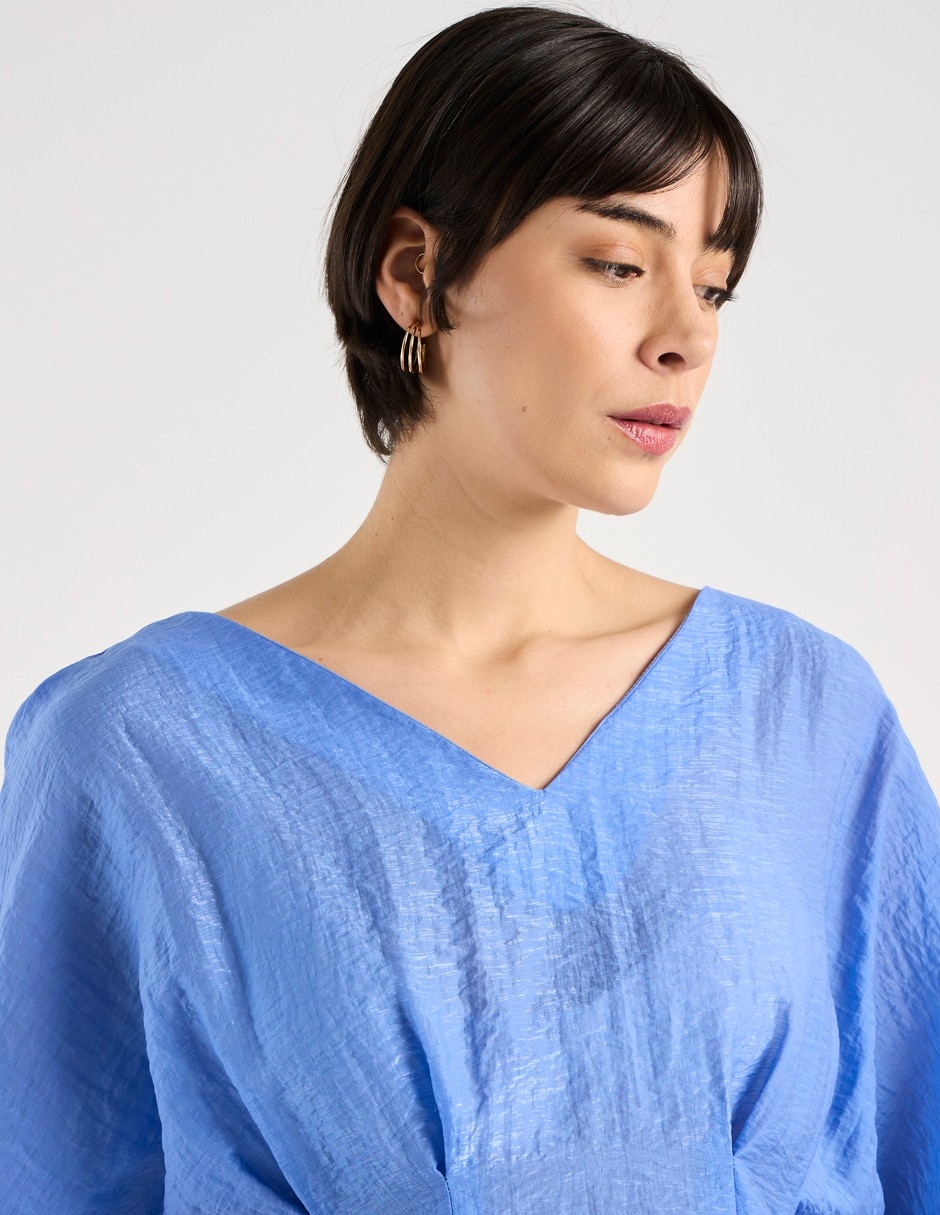 Blusa manga al codo para mujer 5