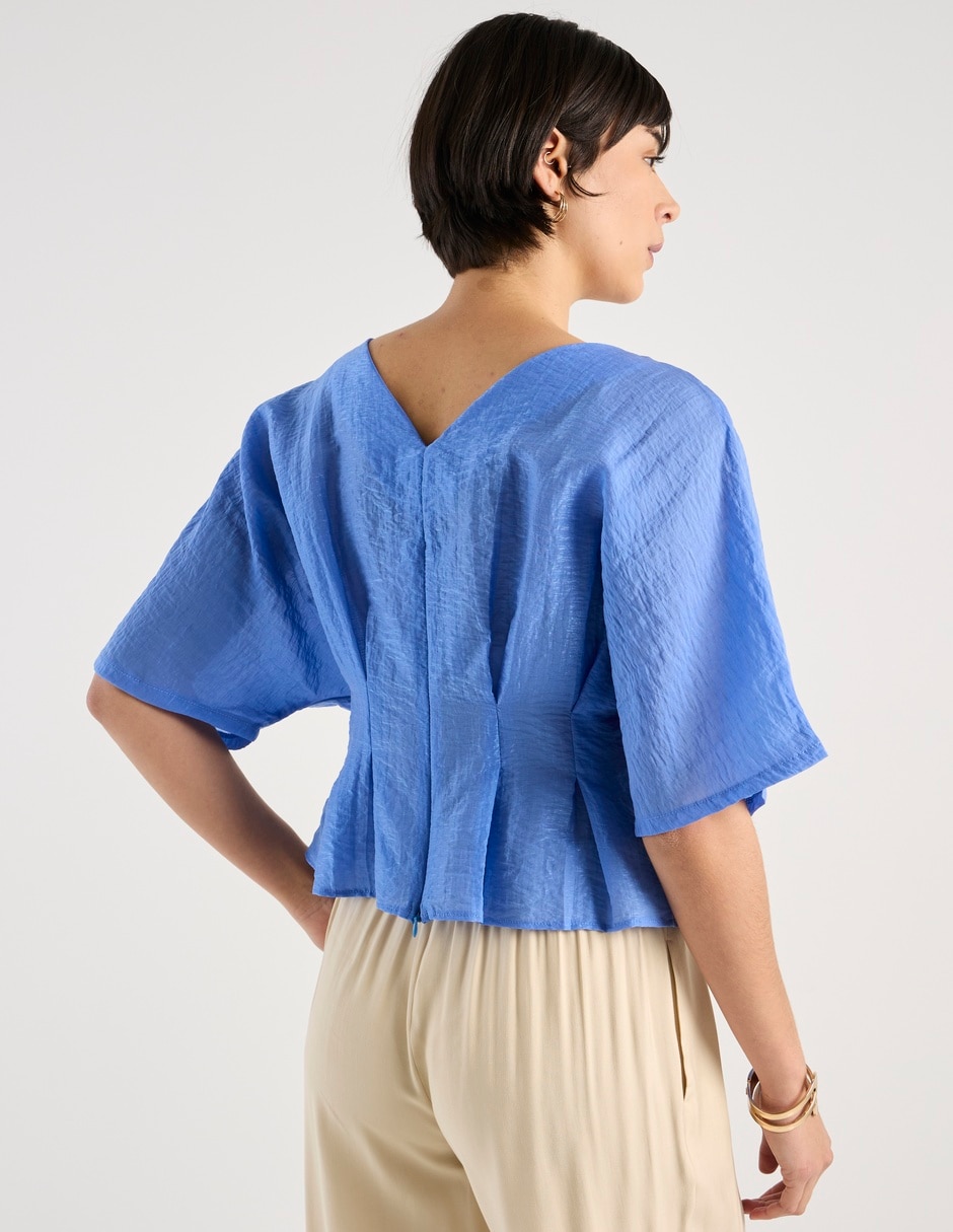 Blusa manga al codo para mujer 6