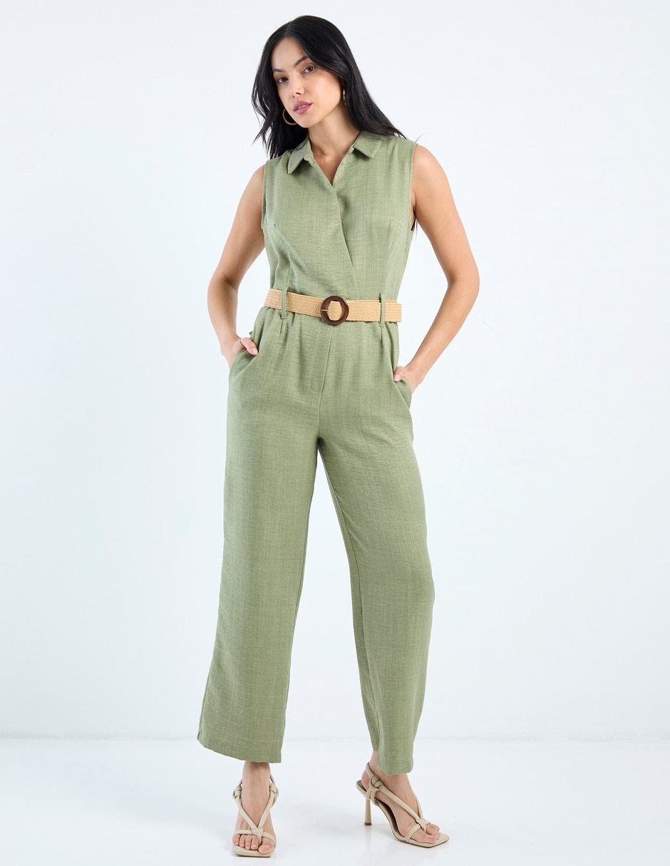 Jumpsuit estampado jaspeado para mujer