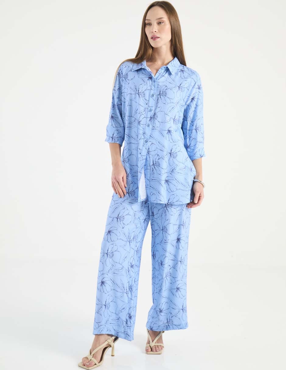Blusa camisera manga larga para mujer 3