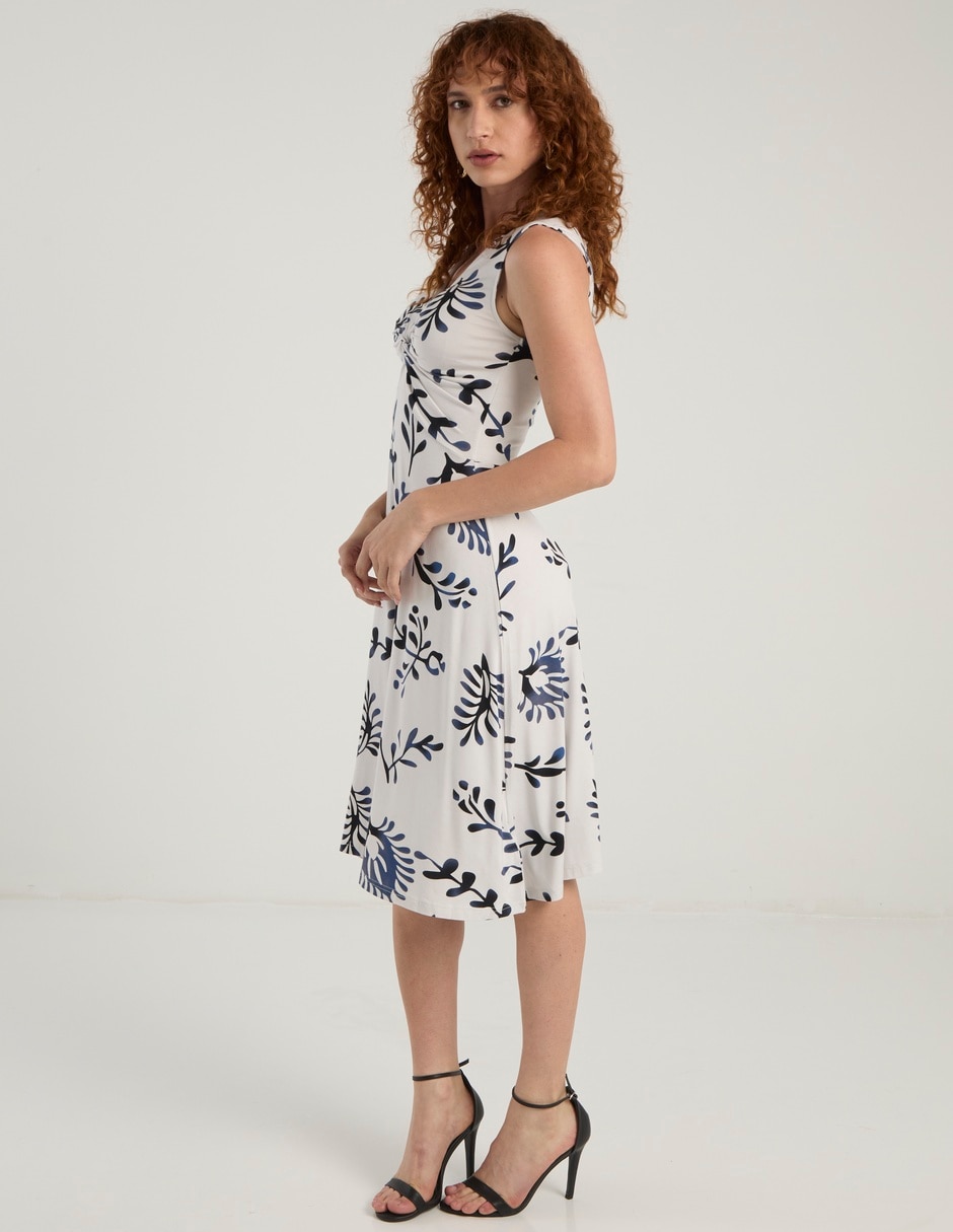 Vestido a la rodilla casual para mujer 2