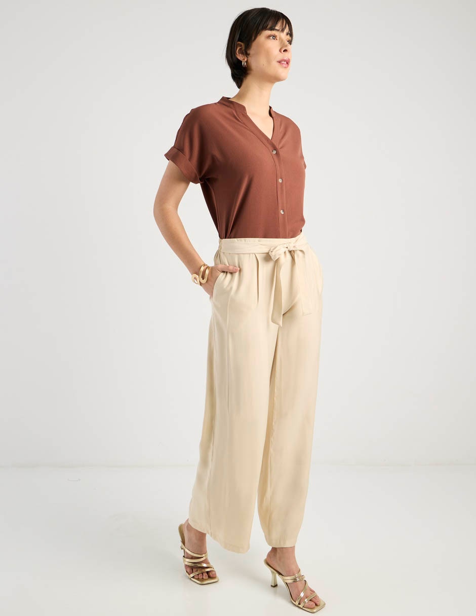 Pantalón relaxed amplio para mujer 2