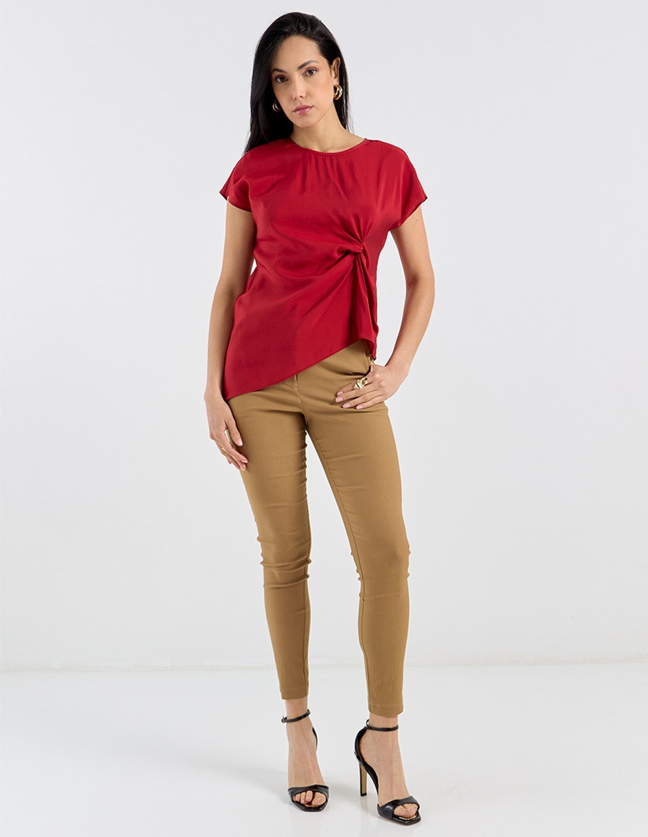 Pantalón capri Contempo skinny para mujer