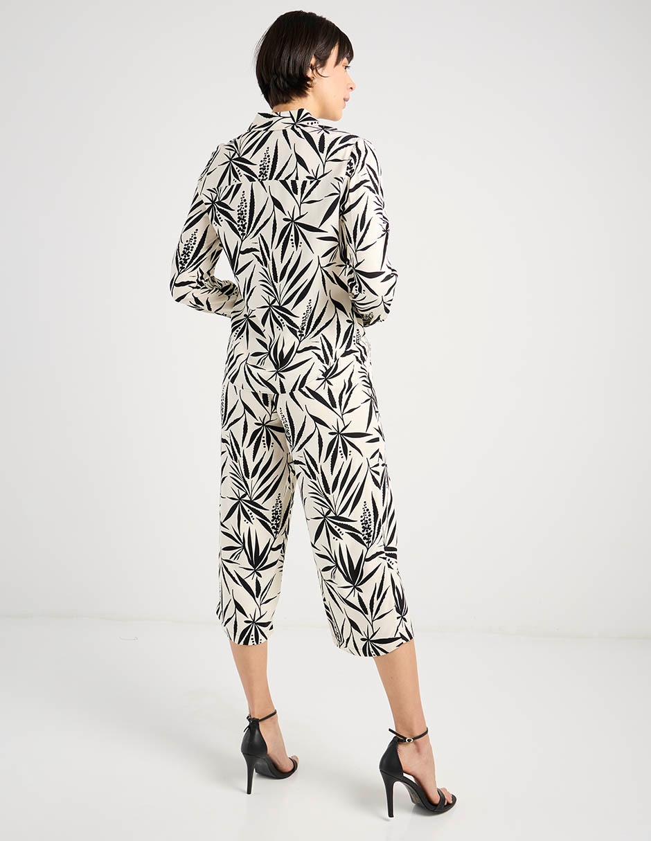 Pantalón capri amplio para mujer 6