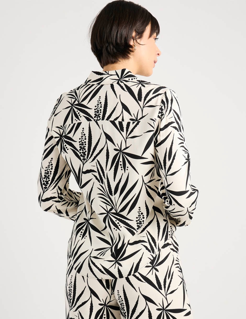 Blusa camisera manga larga para mujer 6