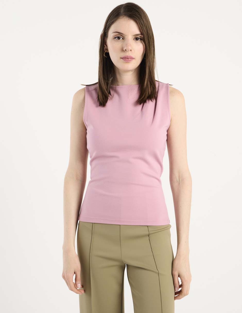 Top cuello redondo tirante ancho 2