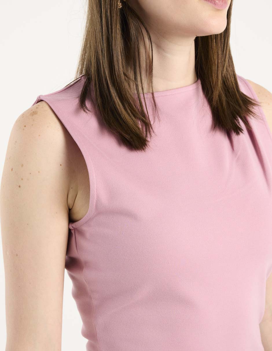 Top cuello redondo tirante ancho 5