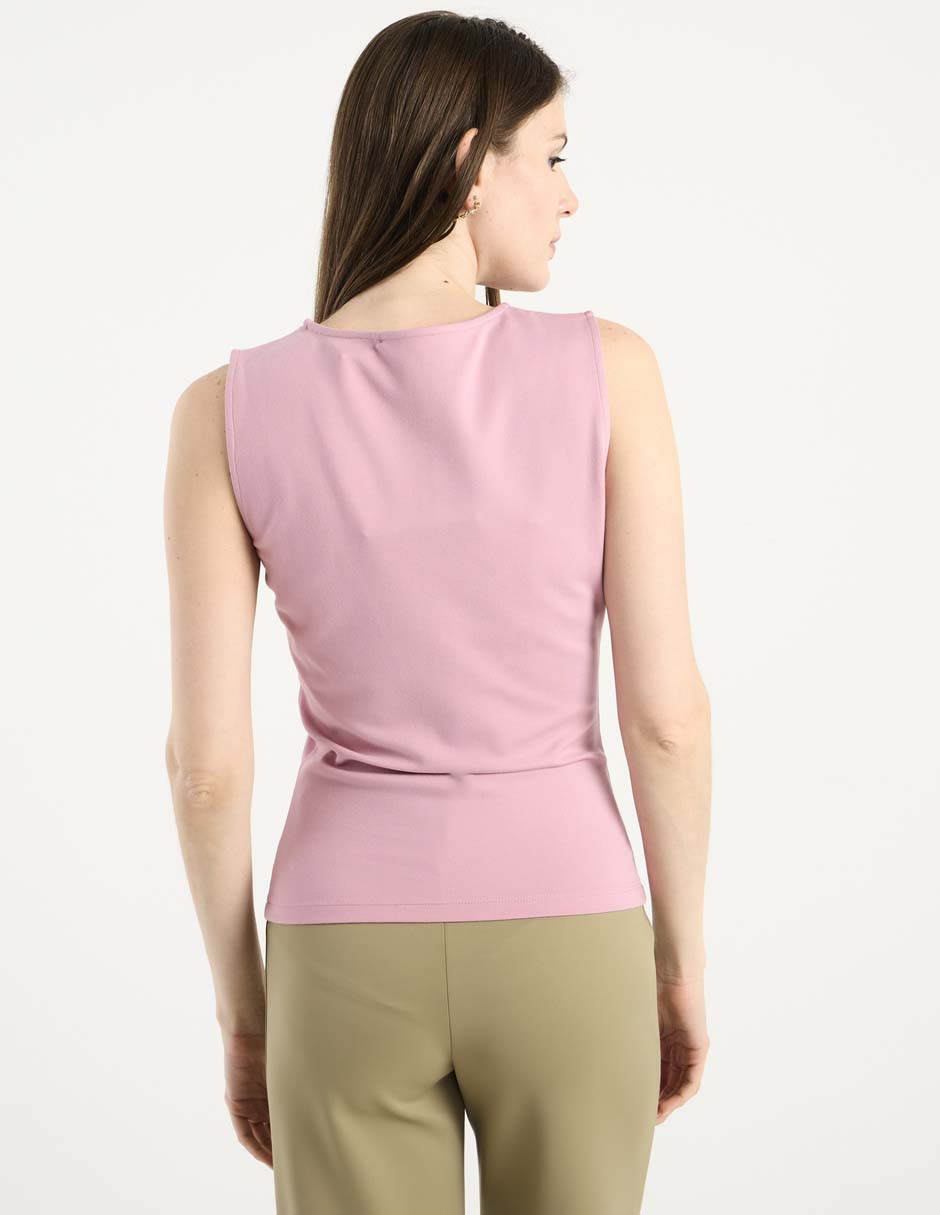 Top cuello redondo tirante ancho 6