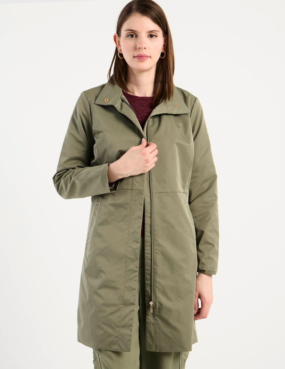 Gabardina con bolsillos para mujer 2