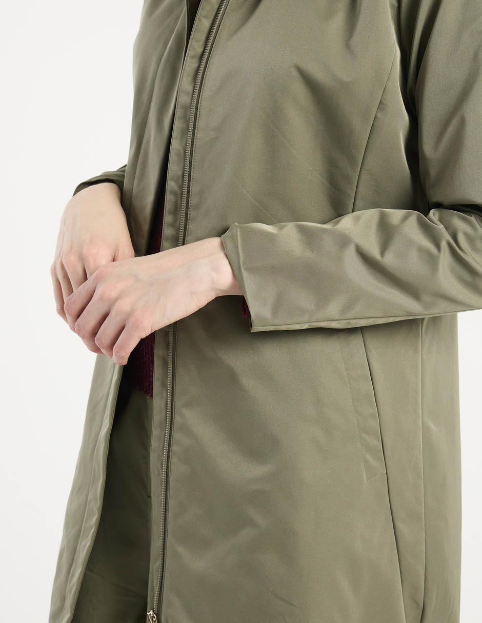 Gabardina con bolsillos para mujer 5