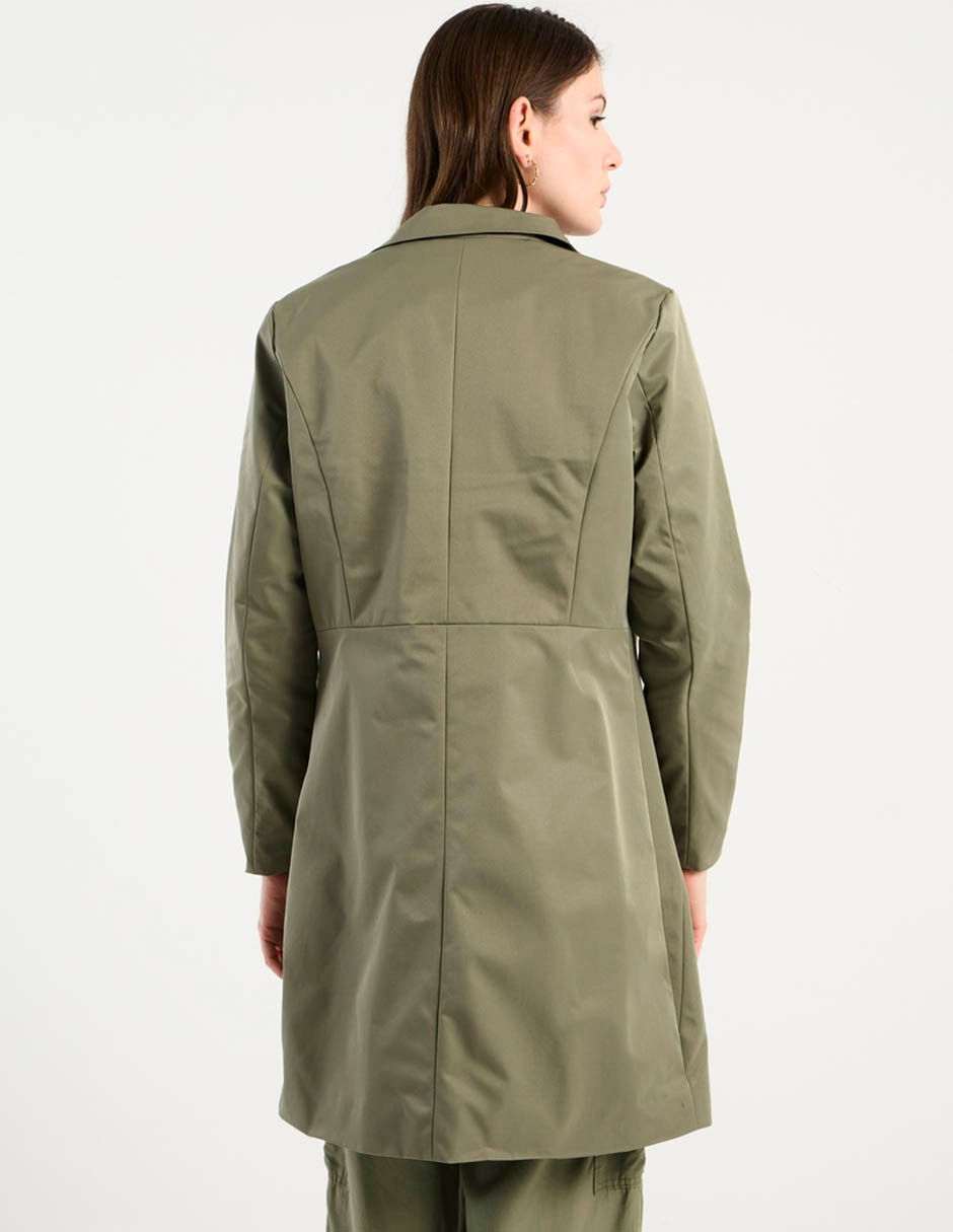 Gabardina con bolsillos para mujer 6