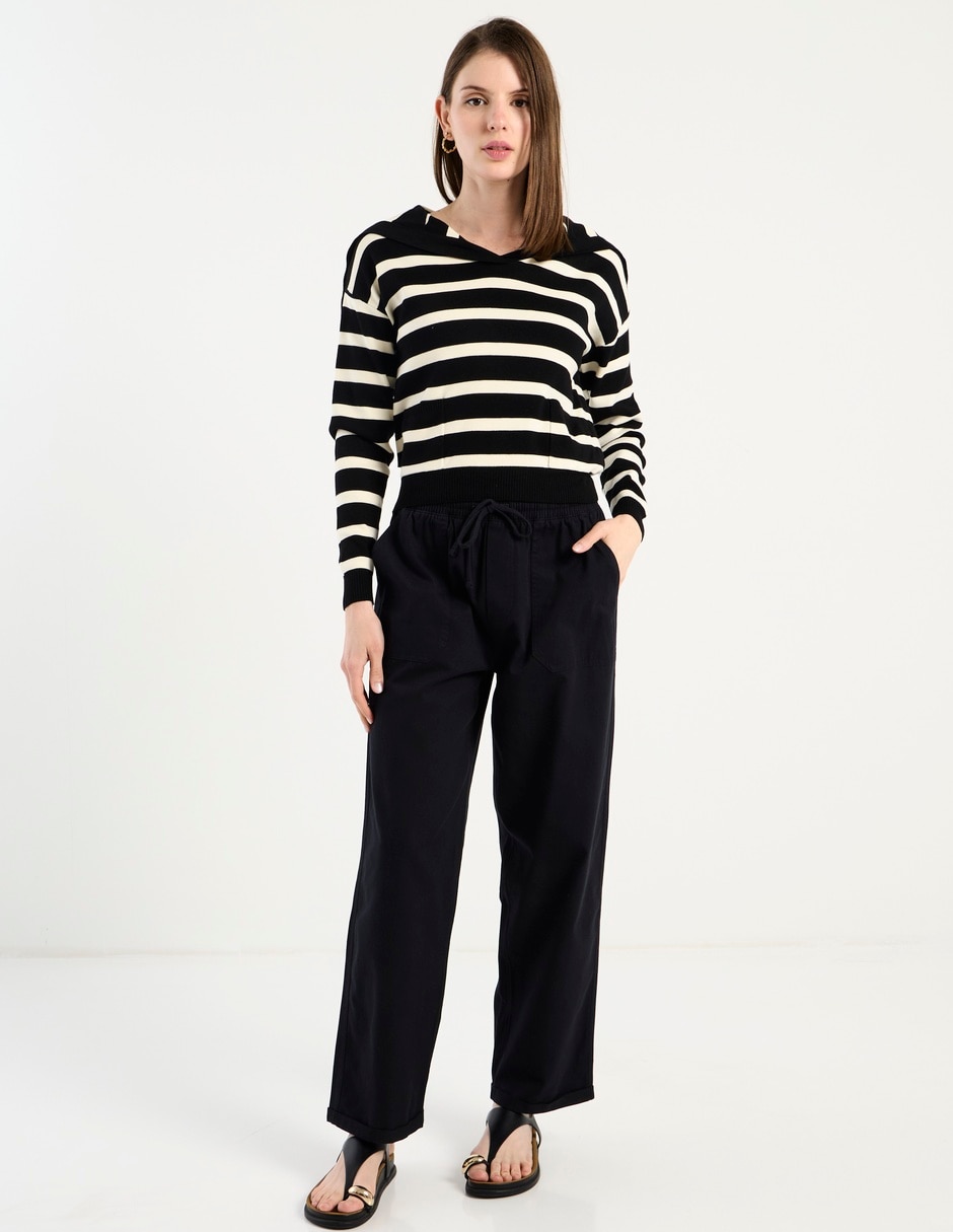 SUETER COM26847-05 CONTEMP, ECH, NEGRO