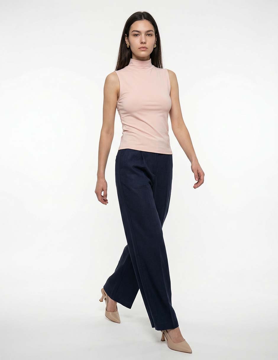 Top cuello alto