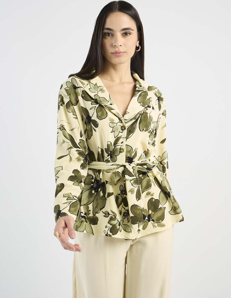 Blusa manga larga para mujer